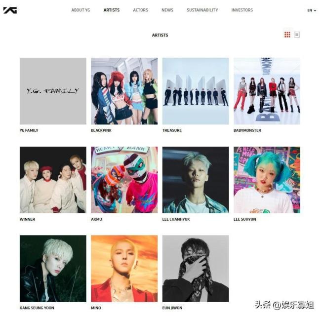 YG官网删除BLACKPINK个人介绍页面 仅保留组合介绍