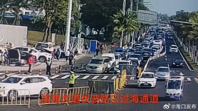海口三港待渡车辆溢出路面，机票价格一路暴涨，有的已经突破万元