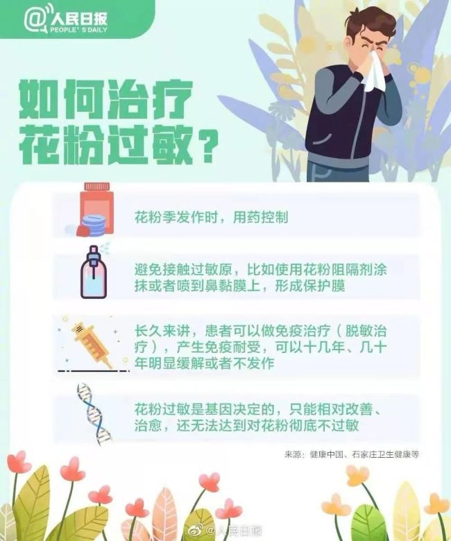 超2亿中国人饱受过敏困扰 一图读懂花粉过敏9问题