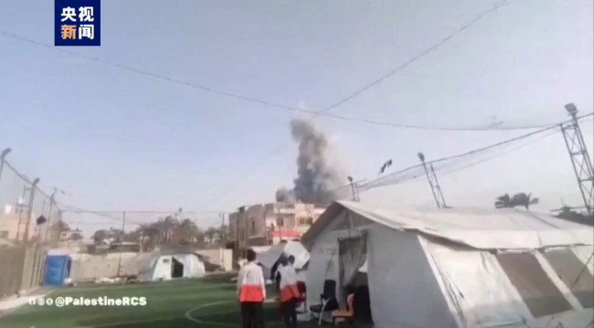 巴勒斯坦红新月会医疗区附近遭炮击