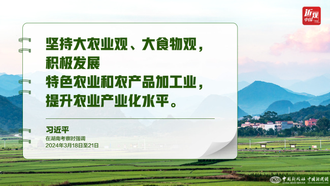 习近平：树立大食物观，构建多元化食物供给体系