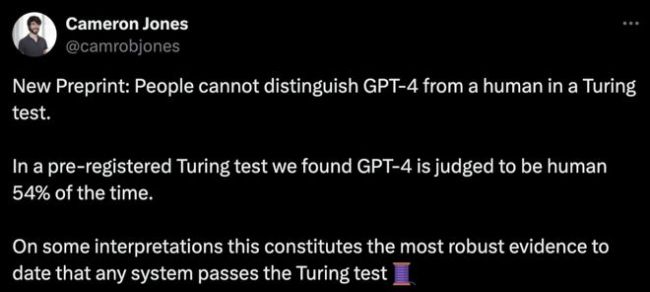 GPT-4通过图灵测试，胜率高达54%！UCSD新作：人类无法认出GPT-4