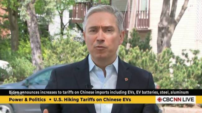 紧跟美国？加拿大部长声称：正考虑所有措施，不排除对中国电动车征收类似关税可能