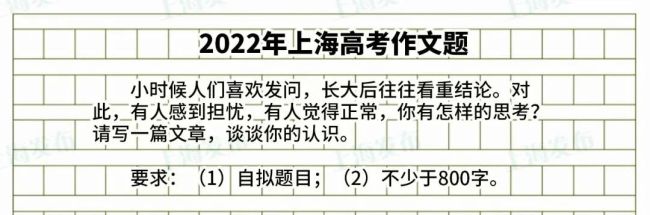 2024上海高考作文题出炉 历年题目回顾与展望