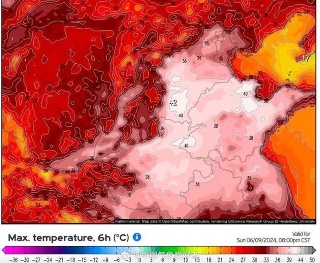 华北黄淮40℃以上区域明显扩展 北方多地迎持久极端高温
