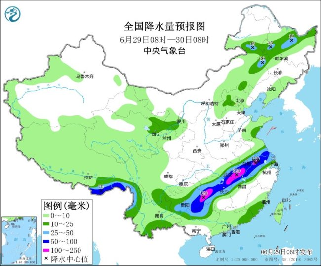 长江中下游及广西贵州有暴雨灾害中高风险 多地启动应急响应