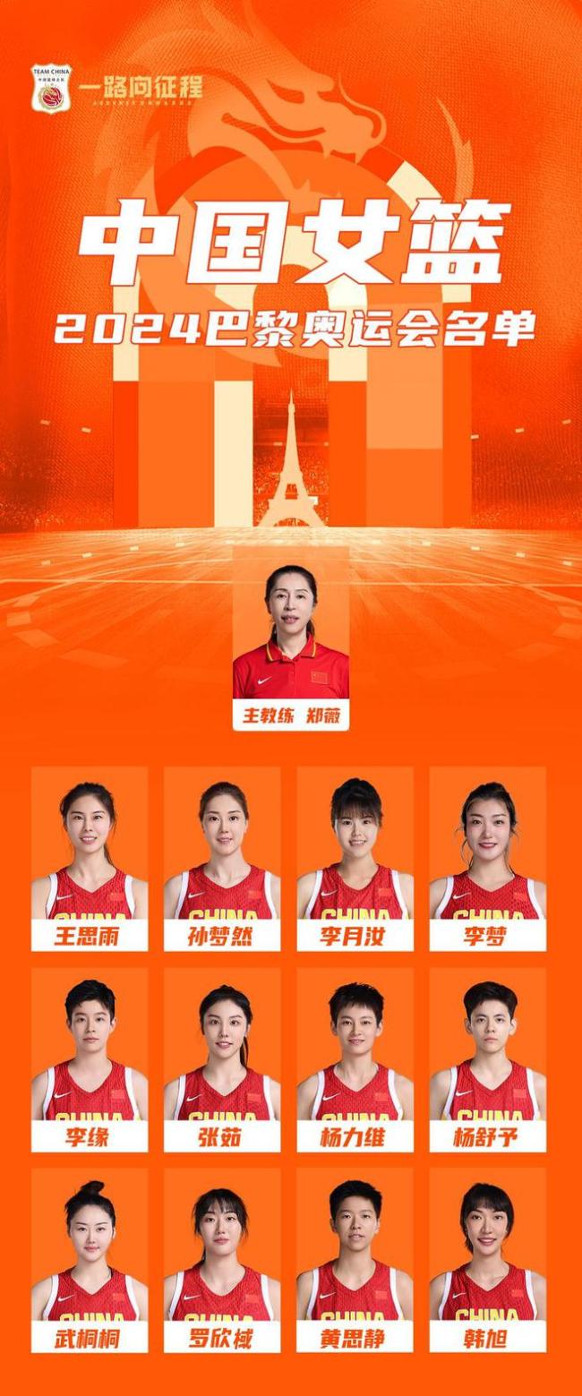 激动人心！巴黎奥运会进入倒计时！中国女篮严阵以待冲击小组赛！