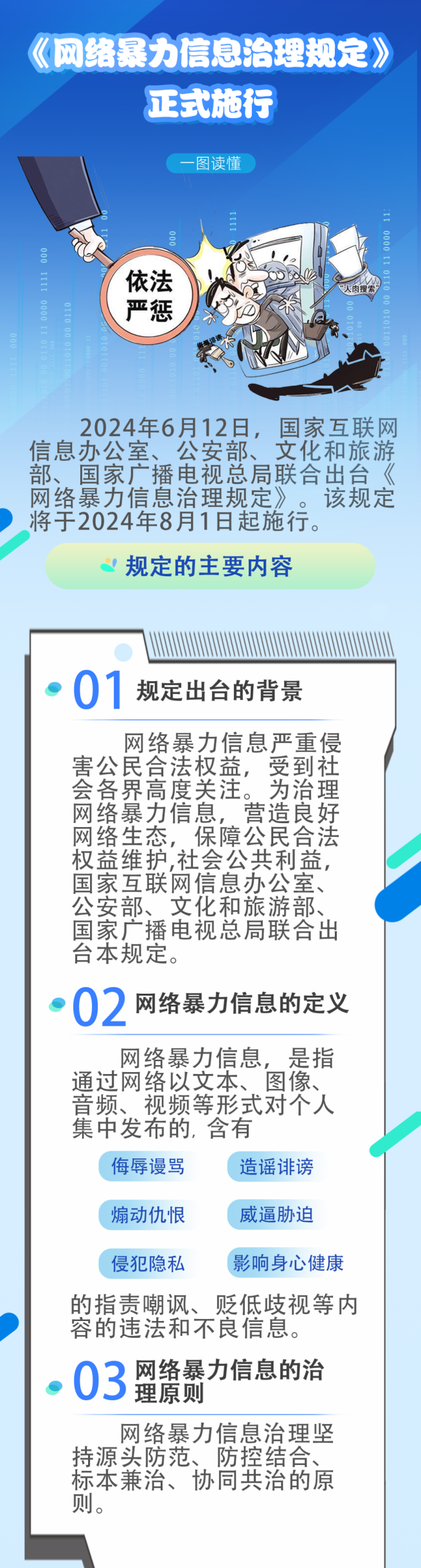 8月1日施行 一图读懂《网络暴力信息治理规定》