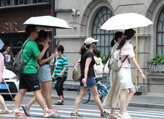 上海发布高温橙色预警，注意防暑降温 酷热持续，下周初或达39℃