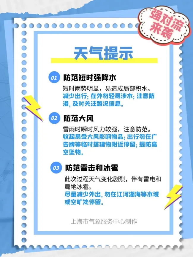 实拍上海40度高温里“下开水” 嘉定现短时强降水