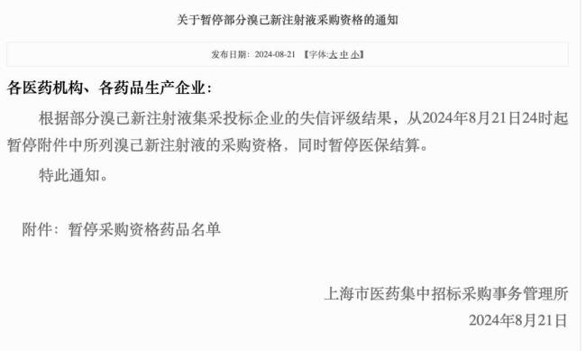 石四药集团回应串标集采后被罚 公司回应