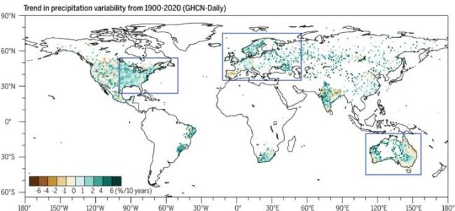 最新研究：人类活动导致过去百年来全球降水率增强，加剧极端天气频发