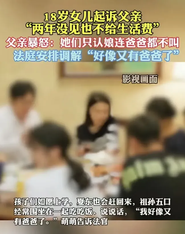 18岁女儿将父亲告上法庭 抚养费风波背后的苦涩青春