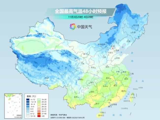 冷空气前锋已进入南方 北方将大幅偏暖 气温骤降秋凉显著