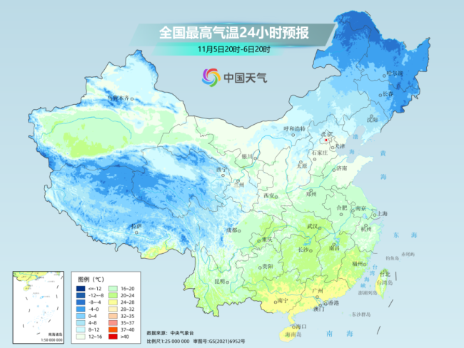 南方人顫抖吧！6日早晨多地氣溫將降至近期低點 