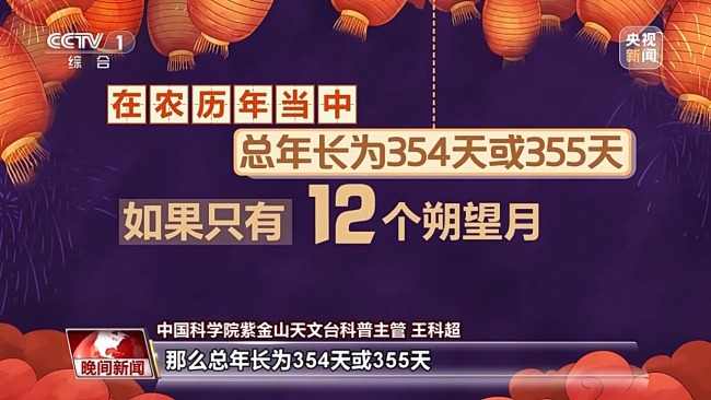 农历乙巳蛇年有384天 为何比公历年多19天？