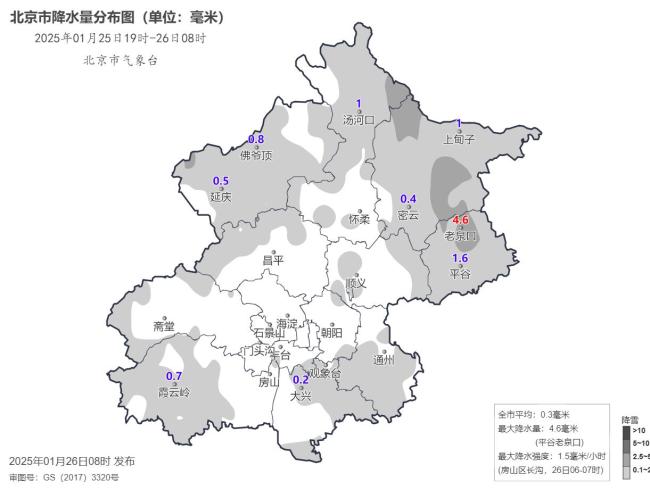 北京的雪都下哪了 城区热岛效应影响降雪