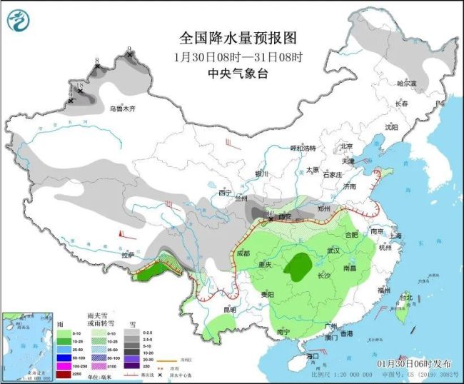 暴雪降溫超10℃ 蛇年首輪大范圍雨雪上線注意保暖