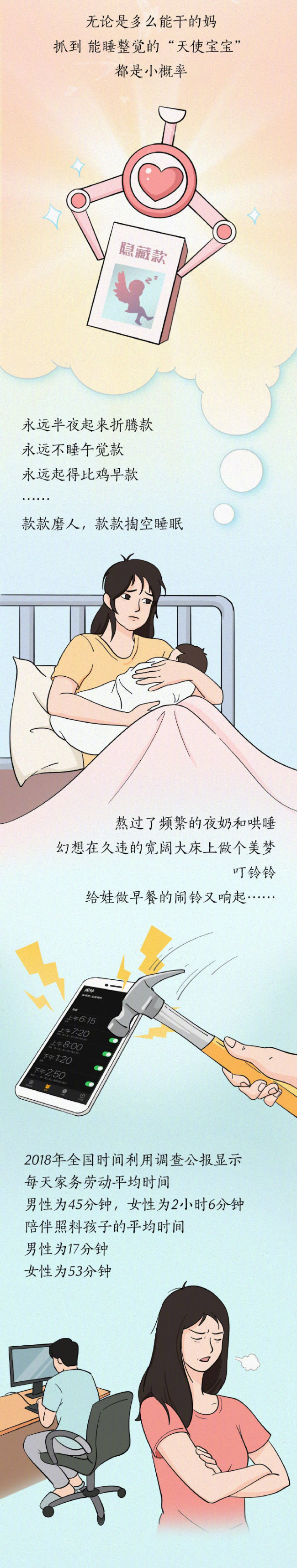 媽媽可能是世界上最缺覺的人,，生完孩子幾年后才能輕松一點(diǎn)？