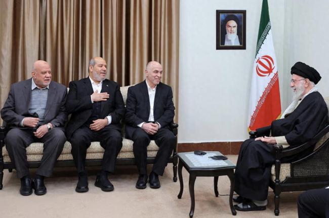 伊朗最高领袖会见哈马斯领导人