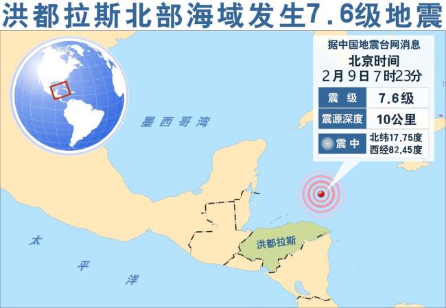 加勒比海海域發(fā)生7.6級地震,，海底地震有誘發(fā)海嘯風(fēng)險(xiǎn) 多國受影響