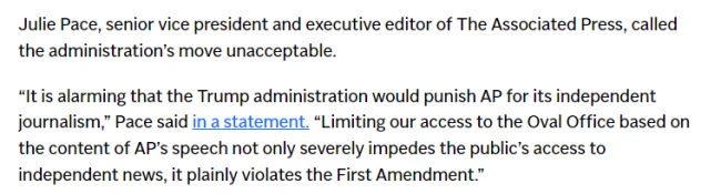繼續(xù)使用"墨西哥灣" 記者被白宮禁入 美聯(lián)社：違憲