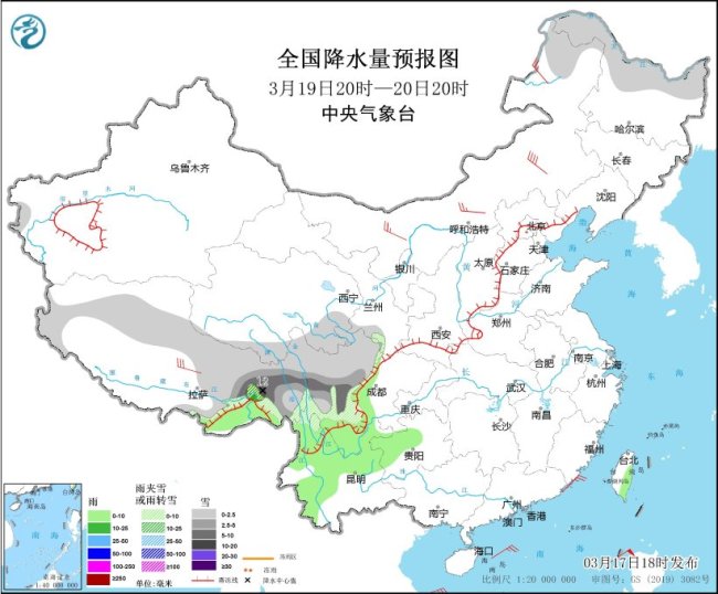 未來(lái)三天高原東部西南地區(qū)多雨雪 關(guān)注交通影響