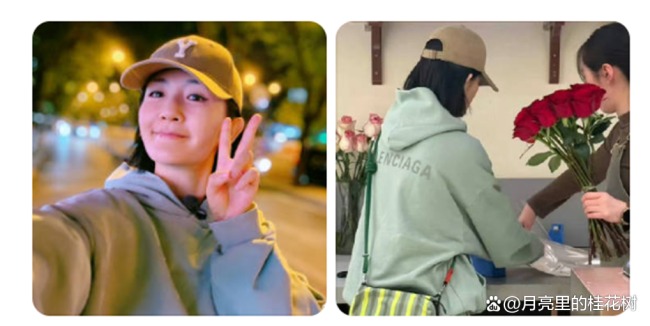 谢娜夜骑到鸟巢给张杰送玫瑰花