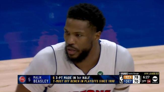 NBA季后赛 比斯利创三分纪录
