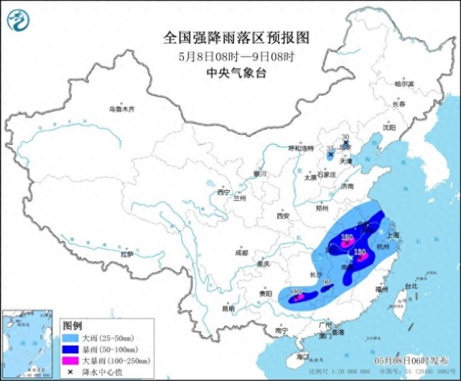 江南華南有較強降水和強對流過程 關注次生災害防御