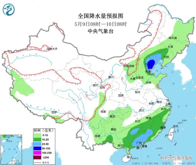 全国降水最强势的一天 暴雨席卷南方多省