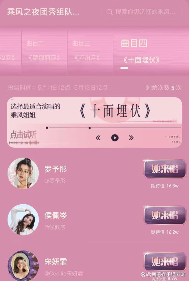 《乘風(fēng)2025》成團(tuán)夜選曲投票 粉絲熱議分組公平性