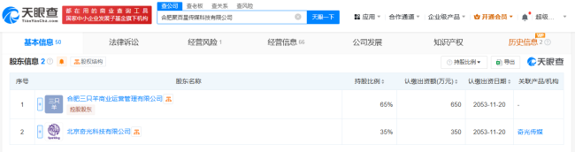 三只羊旗下一傳媒科技公司注銷 企業(yè)變動引關(guān)注