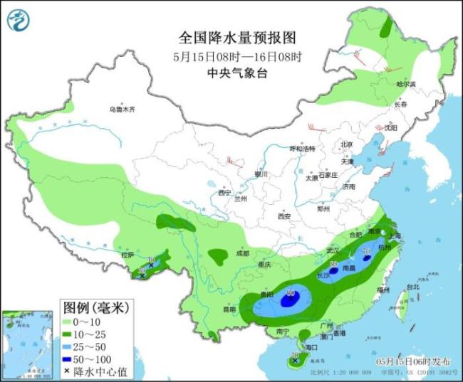 未來(lái)7天南方將有兩次較強(qiáng)降水過(guò)程