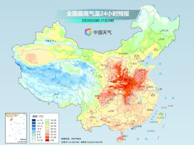 北方大范圍高溫持續(xù)，多地地面溫度超70℃,，明起冷空氣登場,，高溫將迎來反轉(zhuǎn) 晴空區(qū)南擴雨北熱