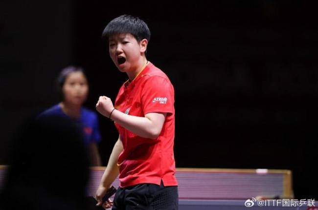 孫穎莎下一輪迎戰(zhàn)韓國(guó)選手申裕斌