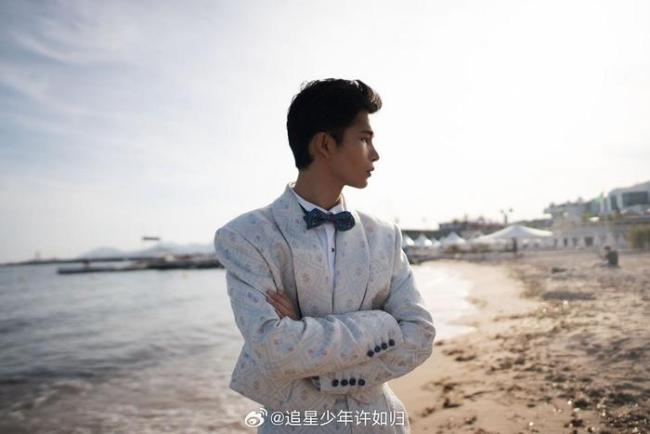 陆仙人亮相戛纳红毯