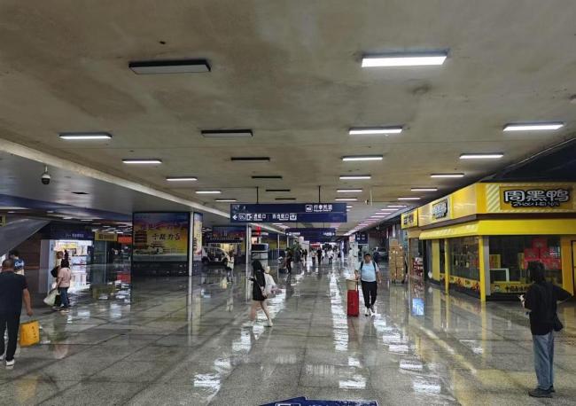 武昌火車站積水已全部消退 旅客出行恢復(fù)正常