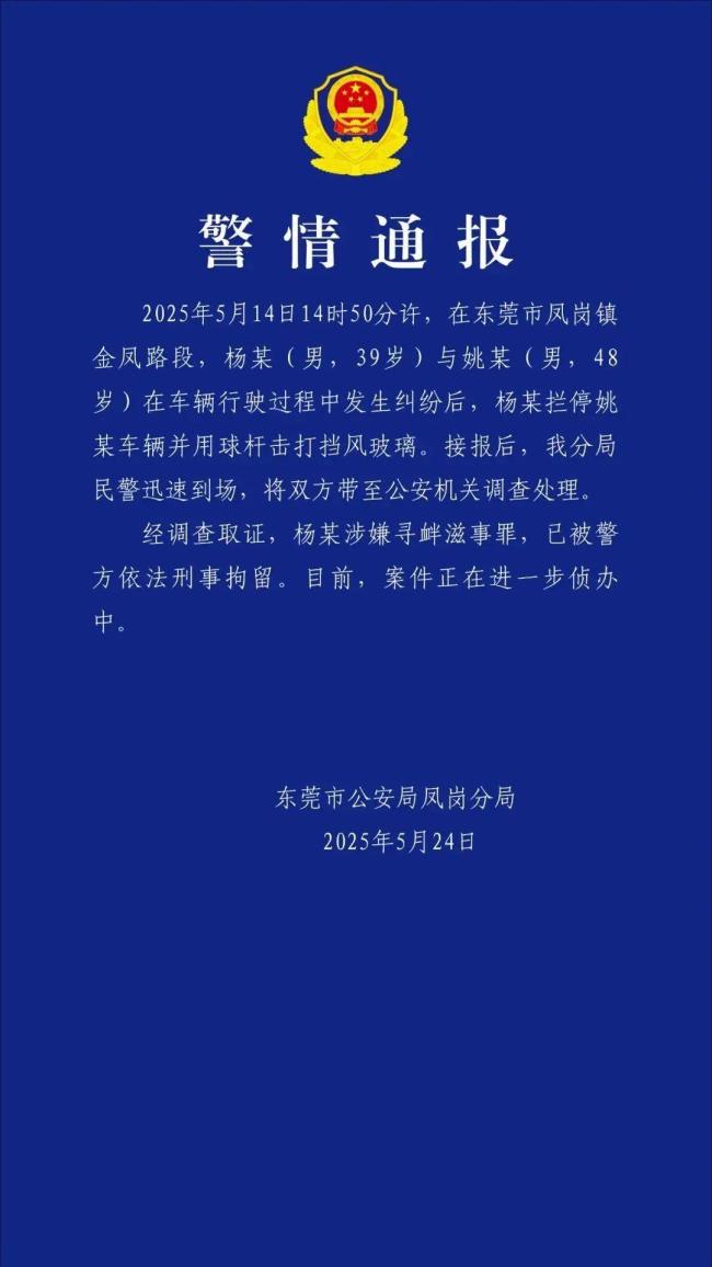 警方通報(bào)男子別車后狂砸玻璃 尋釁滋事被刑拘