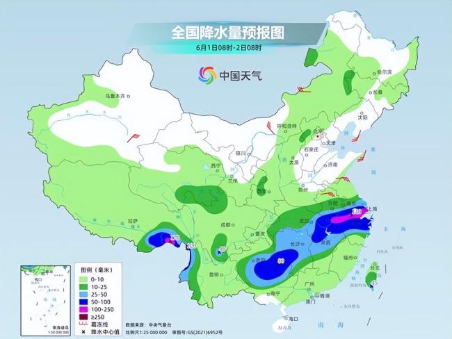 端午假期長(zhǎng)江中下游有大暴雨 警惕次生災(zāi)害