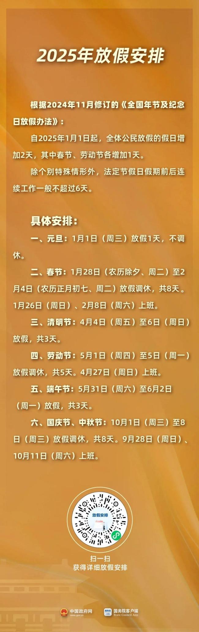 下一轮节假日在4个月后 国庆中秋连放8天