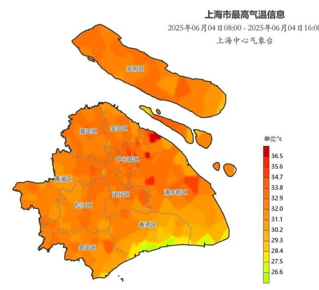 上海創(chuàng)今年氣溫新高 戶外炎熱感強(qiáng)烈