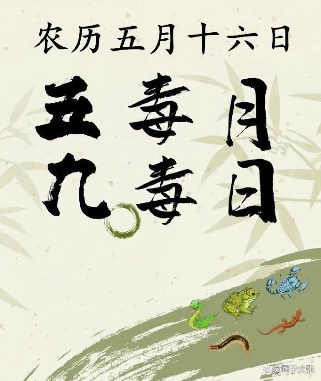 今日五月十六“毒日”