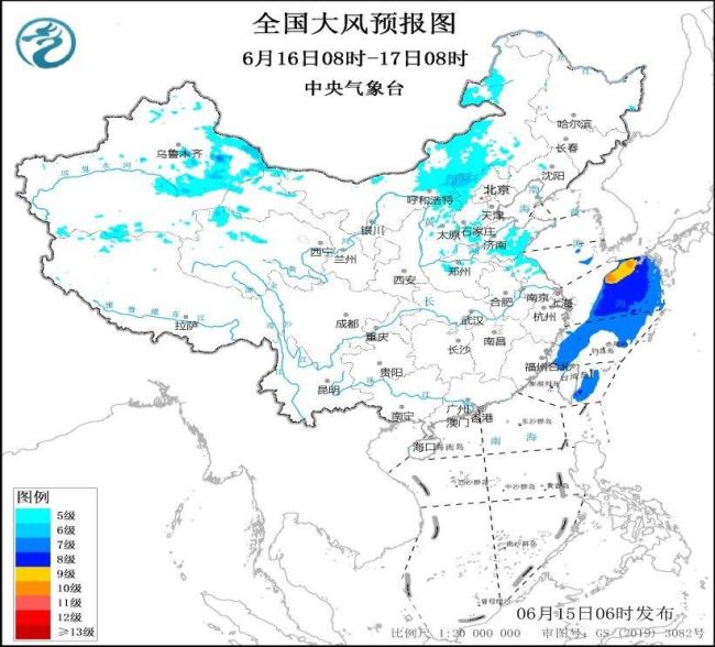 中央氣象臺15日06時繼續(xù)發(fā)布強對流天氣藍色預(yù)警 多地將有雷暴大風