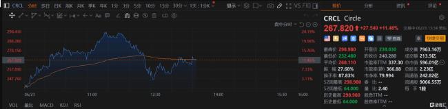 Circle总市值达650亿美元 稳定币加速迈入主流金融体系
