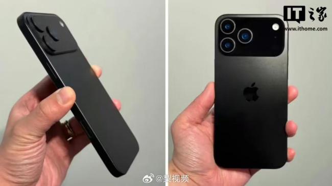 苹果iPhone17Pro机模曝光 全新摄像头条设计亮相