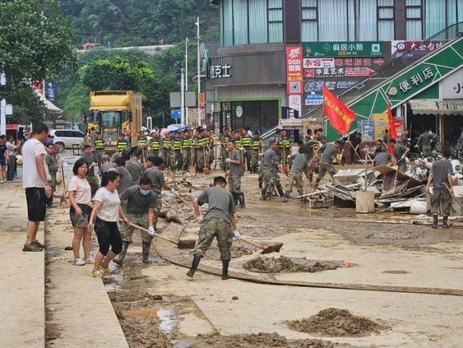 洪災(zāi)過后的貴州榕江現(xiàn)狀 重建與救援進行中