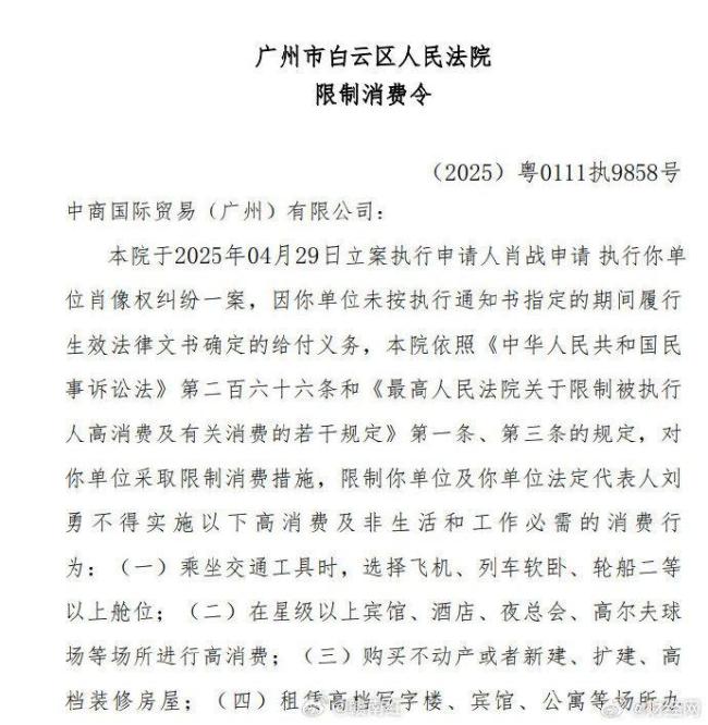 侵權(quán)肖戰(zhàn)公司負(fù)責(zé)人未賠20萬成老賴 涉肖像權(quán)糾紛案