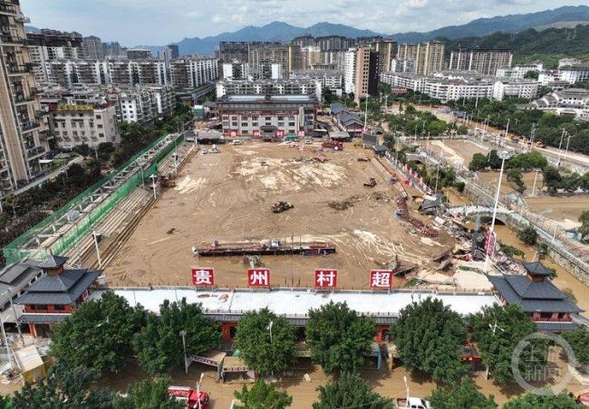 直击贵州榕江村超球场最新清淤现场 灾后重建进行中