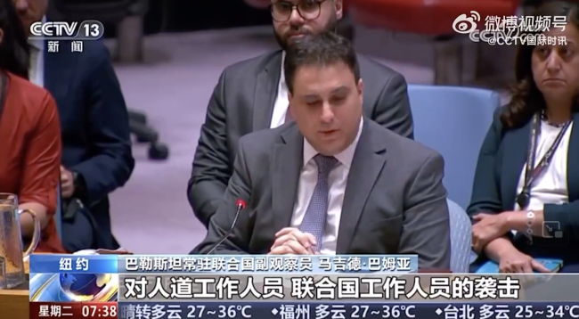 巴勒斯坦代表：我们请求被当人对待